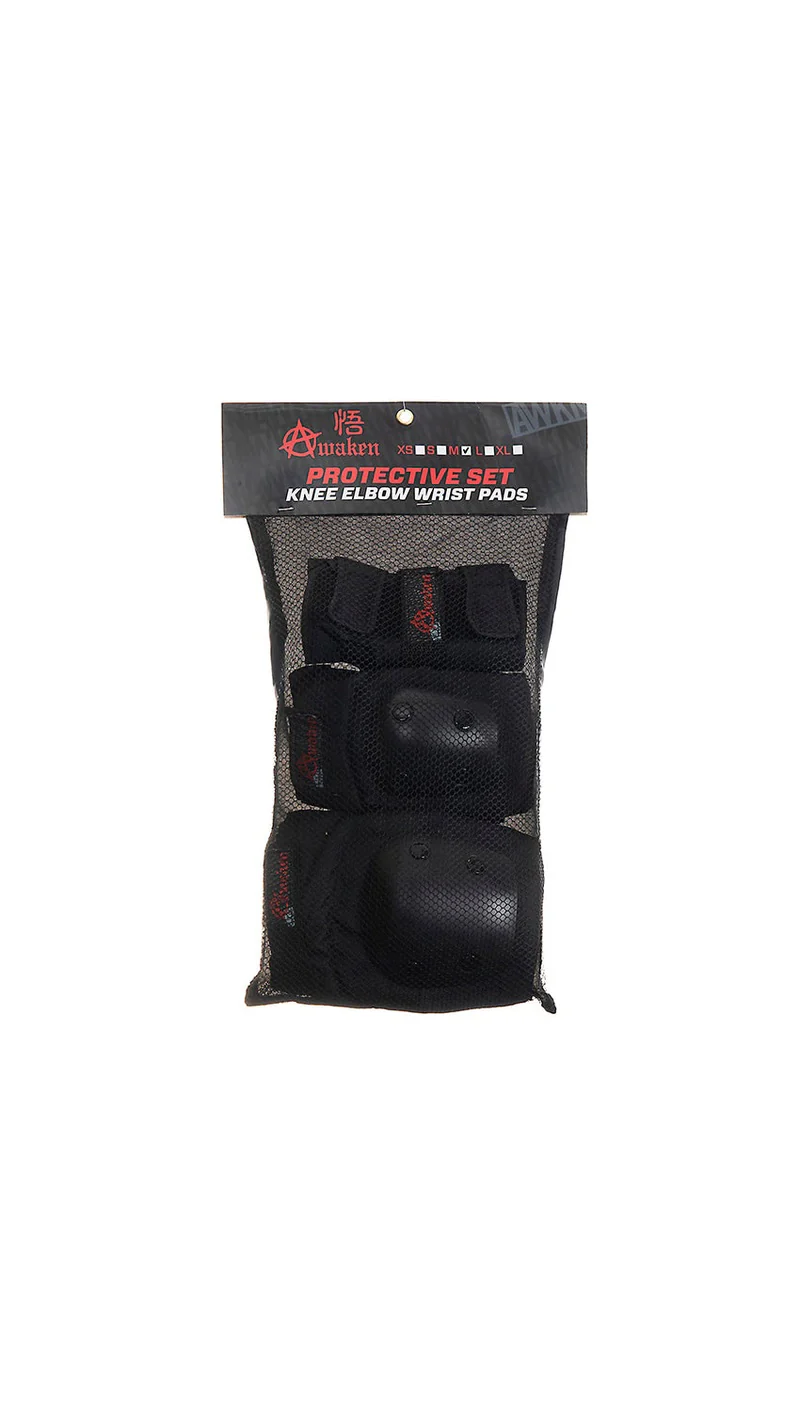 3 IN 1 PAD SET AWAKEN KNEE+ELBOW+WRIST GUARD - Image 2