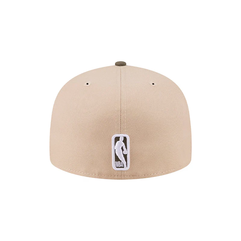 950 New Era Tan Boston Celtics Color Pack Two-Tone 59FIFTY A-Frame Fitted Hat 60699251 - Image 4