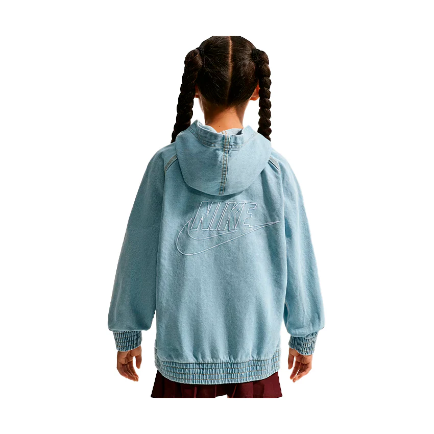 K NSW WR DENIM FZ JACKET NIÑOS IF2306-436 - Image 2