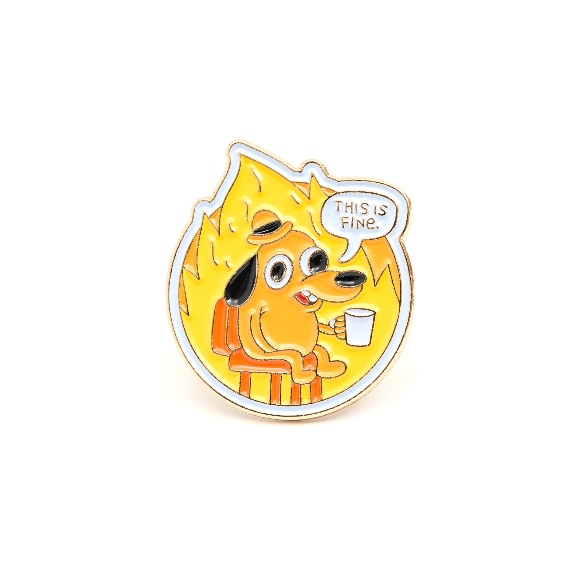 PIN DOG MEME THIS IS FINE